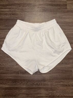Gymshark White Women's Athletic Shorts - Lightweight Workout Staple